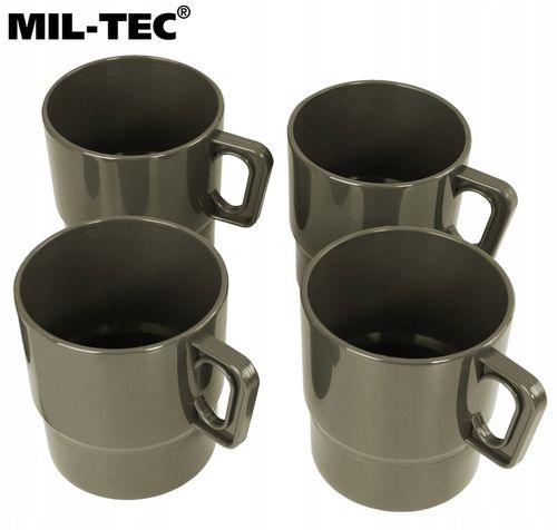 NACZYNIA TURYSTYCZNE ZESTAW DLA 4 OSÓB 26 CZĘŚCI MIL-TEC Camping Table OLIV na Arena.pl