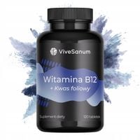 Witamina B12 1000 µg + Kwas foliowy 400 µg - Wsparcie układu nerwowego