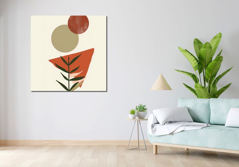 Obraz 100x100cm Organiczne Włókna zdjęcie 2