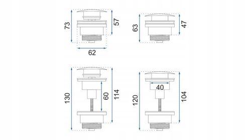 REA KOREK KLIK KLAK DO UMYWALKI ZŁOTY SZCZOTKOWANY UMYWALKOWY KLIK KLAK na Arena.pl