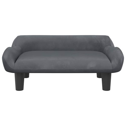 Legowisko dla psa, ciemnoszare, 70x40x24 cm, aksamitne na Arena.pl