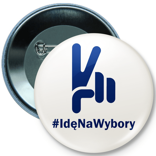 Button przypinka, pin Idę Na Wybory na Arena.pl