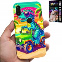 ETUI DO XIAOMI NOTE 7 - DINOZAUR W CIĘŻARÓWCE WZORY DLA DZIECI