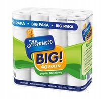 PAPIER TOALETOWY ALMUSSO BIG biały 3 warstwy 40 ROLEK