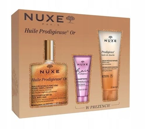 NUXE ZESTAW Suchy Olejek Or 100ml + szampon 30ml +olejek pod prysznic 100ml na Arena.pl