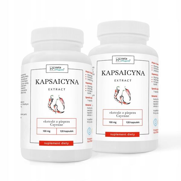KAPSAICYNA EKSTRAKT 10mg ODCHUDZANIE 120 kaps zdjęcie 10