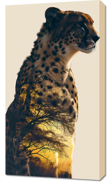 Obraz 50x90cm Gepard Duch Sawanny zdjęcie 1