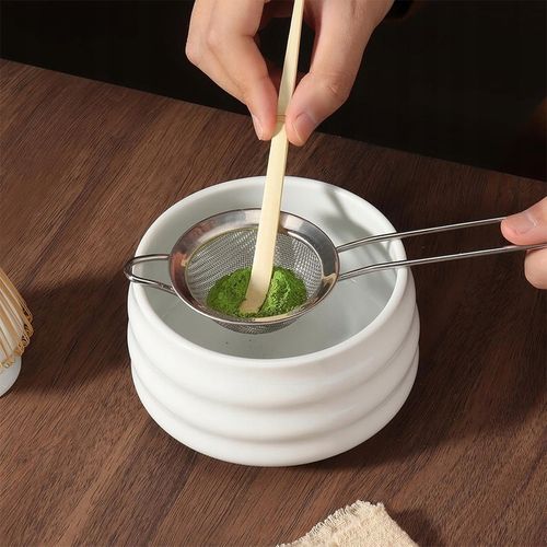 Zestaw Do Herbaty Matcha 5 Elementów Bambusowo-Ceramiczny na Arena.pl