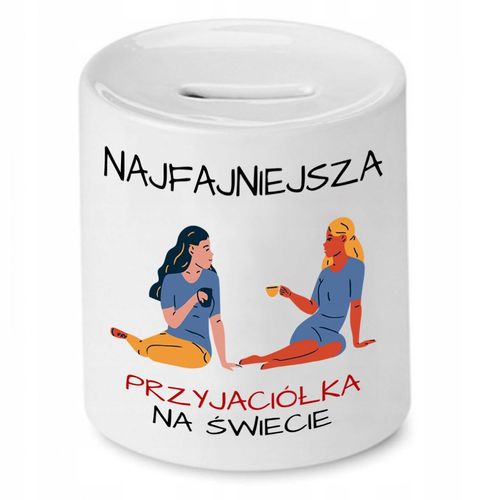 Skarbonka Dla Przyjaciela Najfajniejszy Na Świecie Z Nadrukiem Ze Zdjęciem na Arena.pl