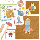 PRZYBIJANKA KORKOWA WBIJANKA MONTESSORI UKŁADANKA MŁOTEK PASTELOWA WOOPIE