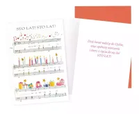 Karnet B6 Urodziny (Nuty)