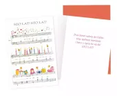 Karnet B6 Urodziny (Nuty)