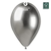Balon srebrny shiny metaliczny 33cm