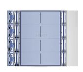 SFERA: Plakietka modułu z 2x4 przyciskami - 2X4 przyciski - Aluminium Legrand 352181