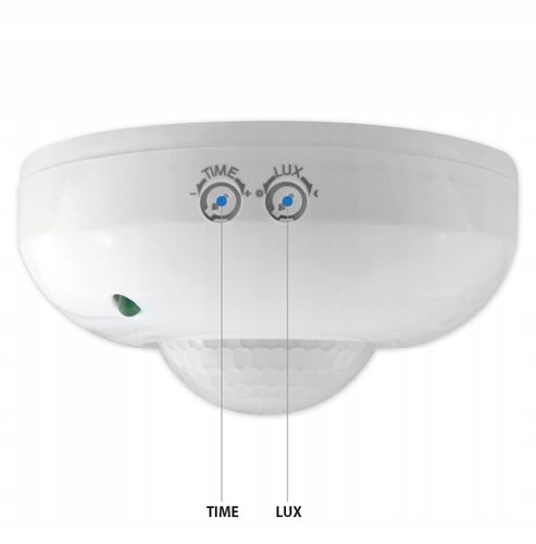 CZUJNIK RUCHU ZMIERZCHU natynkowy LED sufitowy PIR na Arena.pl