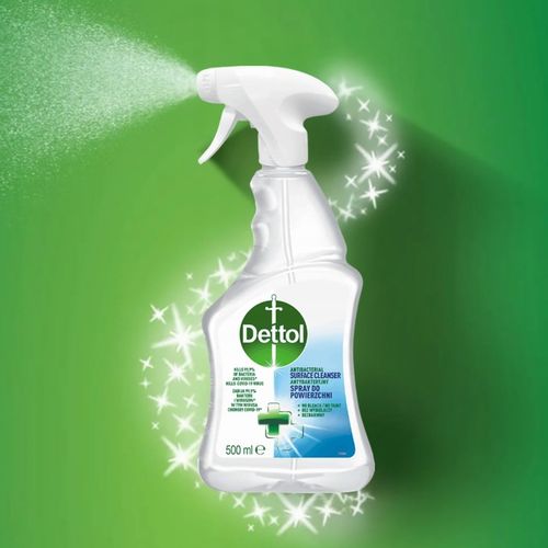 DETTOL Antybakteryjny Spray do dezynfekcji i mycia powierzchni 4x 500ml na Arena.pl