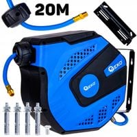 Geko wąż pneumatyczny na zwijaku do kompresora bęben 20m - 8x12mm G03192