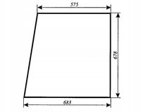 szyba boczna II do ciągnika Ursus C-330 kabina Koźmin Z.Szyszka