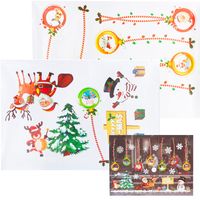 DUŻE NAKLEJKI OKIENNE DEKORACJA NA SZYBĘ OKNO OZDOBA ŚWIĄTECZNA BOŻONARODZENIE