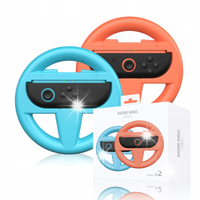 2x Kierownica Uchwyt Nintendo Switch 2 NSW2 Niebieski Czerwony Mario Kart