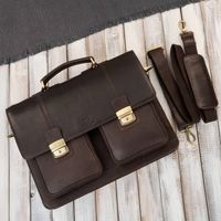 teczka męska na dokumenty skórzana aktówka podróżna paolo peruzzi ay-03-br