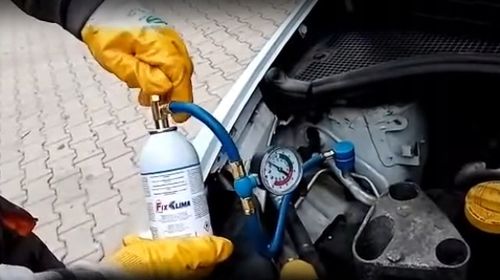 GAZ DO NABIJANIA KLIMATYZACJI AUT R134A CZYNNIK CHŁODNICZY USZCZELNIACZ 3W1 na Arena.pl