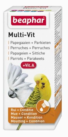 Beaphar Multi-Vit For Parrots - witaminy dla papug 20ml zdjęcie 1