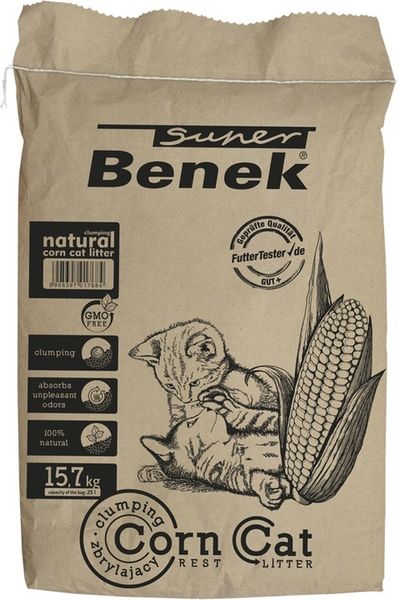 Super Benek Corn Cat 25L Classic Naturalny zdjęcie 2