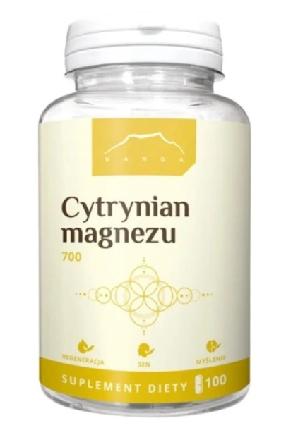 Cytrynian magnezu 100 kapsułek NANGA zdjęcie 1