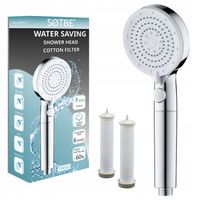 Eco słuchawka natryskowa z wymiennym filtrem zestaw 2 filtry bawełniane