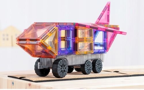 Connetix klocki magnetyczne pociąg Pastel Transport Pack 50 el. na Arena.pl