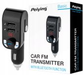 Transmiter Bluetooth Fm 2Xusb Ładowarka Sd Mp3 Led