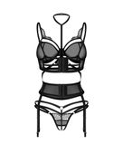 komplet 3-częściowy premisis black l/xl premium obsessive