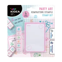KOMPAKTOWE STEMPLE PARTY ART SET 6 KOLOR KIDEA