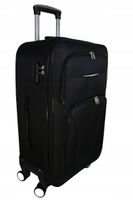 XL ŚREDNIA WALIZKA NA KÓŁKACH TORBA BAGAŻ CZARNA