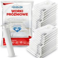 Worki Próżniowe na Ubrania pościel |+ pompka | 4 rozmiary | ZESTAW - 24 szt