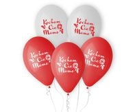 balony kocham cię mamo 30 cm 5 szt.