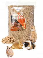 Żwirek drewniany ECO Pellet dla gryzoni chomik, królik, świnka, kot 15kg