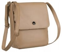 skórzana listonoszka damska z klapką - peterson