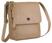 skórzana listonoszka damska z klapką - peterson