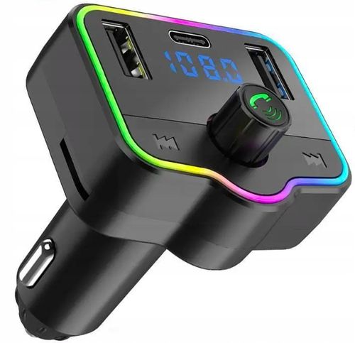 TRANSMITER SAMOCHODOWY BLUETOOTH 5.0 ROZMOWY RADIO 2x USB 1x TYP C PILOT na Arena.pl