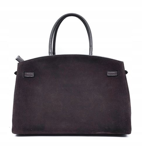 Torebka skóra zamszowa czekoladowa VeraPelle na Arena.pl