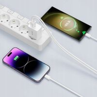 2 x ŁADOWARKA SIECIOWA 30W + KABEL TYPE-C DO IPHONE 15 16 / MACBOOK M1 M2 M