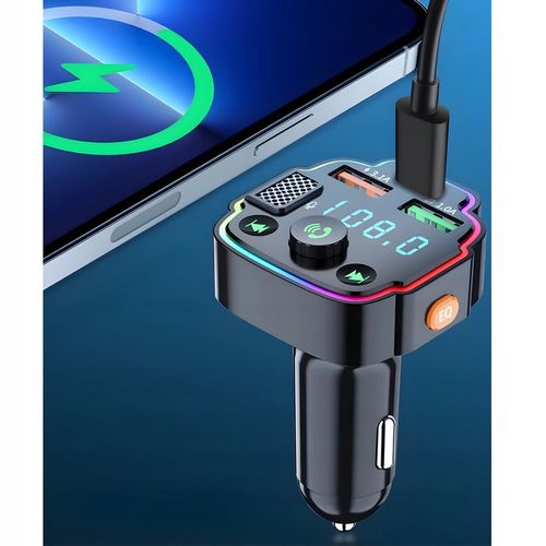 TRANSMITER SAMOCHODOWY BLUETOOTH FM 2X USB TRANSMITER WIELOFUNKCYJNY na Arena.pl