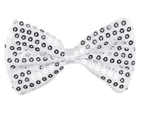 Mucha w cekiny, srebrna