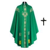 Kostium księdza zielony, rozmiar XXXL