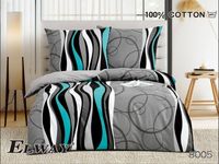 Pościel ELWAY satyna bawełniana 140x200cm PASY 8005