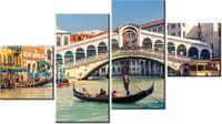 90CM 160 OBRAZ 4 ELEM MOST RIALTO WENECJI ŚCIENNY