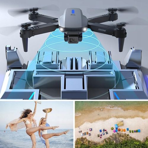 DRON E88 2x KAMERA 4K ZAWIS 200M UNIKANIE PRZESZKÓD WIFI+WALIZKA PILOT ETUI na Arena.pl