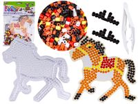 DLA NAJMŁODSZYCH KORALIKI DO PRASOWANIA, BRĄZOWY KOŃ